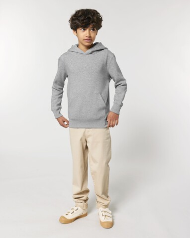 Mini Cruiser 2.0 - Der Iconic Kinder-Hoodie - Heather Grey - 12-13/152-158cm bedrucken, Art.-Nr. STSK180C25012