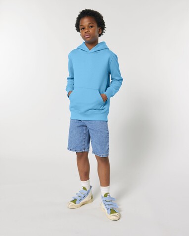 Mini Cruiser 2.0 - Der Iconic Kinder-Hoodie - Aqua Blue - 5-6/110-116cm bedrucken, Art.-Nr. STSK180C14505