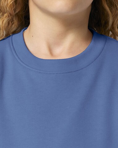 Mini Changer 2.0 - Das Iconic Kinder-Sweatshirt - Bright Blue - 7-8/122-128cm bedrucken, Art.-Nr. STSK181C05307
