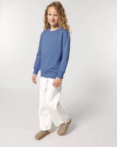 Mini Changer 2.0 - Das Iconic Kinder-Sweatshirt - Bright Blue - 9-11/134-146cm bedrucken, Art.-Nr. STSK181C05309