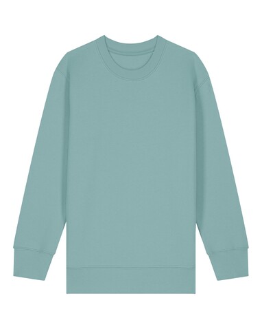 Mini Changer 2.0 - Das Iconic Kinder-Sweatshirt - Teal Monstera - 7-8/122-128cm bedrucken, Art.-Nr. STSK181C06007
