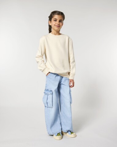 Mini Changer 2.0 - Das Iconic Kinder-Sweatshirt - Natural Raw - 7-8/122-128cm bedrucken, Art.-Nr. STSK181C05407
