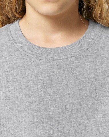 Mini Changer 2.0 - Das Iconic Kinder-Sweatshirt - Heather Grey - 3-4/98-104cm bedrucken, Art.-Nr. STSK181C25003