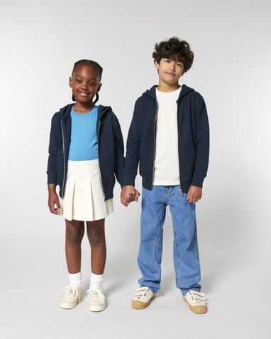 Mini Cultivator 2.0 - Der Iconic Kinder-Zip-Hoodie - French Navy - 5-6/110-116cm bedrucken, Art.-Nr. STSK182C72705