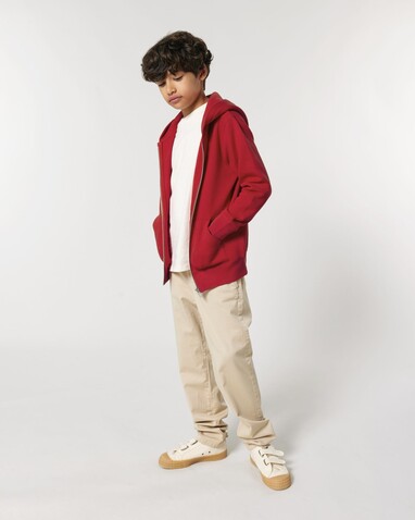 Mini Cultivator 2.0 - Der Iconic Kinder-Zip-Hoodie - Red - 5-6/110-116cm bedrucken, Art.-Nr. STSK182C00405