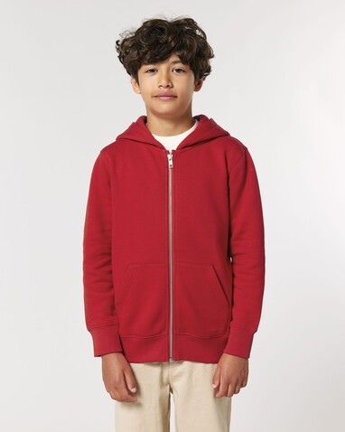 Mini Cultivator 2.0 - Das Iconic Kinder-Hoodie-Sweatshirt mit durchgehendem Reißverschluss - Red - 12-13/152-158cm bedrucken, Art.-Nr. STSK182C00412