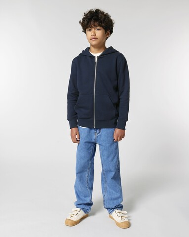 Mini Cultivator 2.0 - Der Iconic Kinder-Zip-Hoodie - French Navy - 3-4/98-104cm bedrucken, Art.-Nr. STSK182C72703