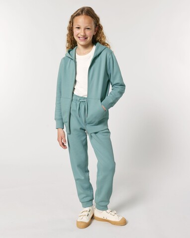 Mini Cultivator 2.0 - Der Iconic Kinder-Zip-Hoodie - Teal Monstera - 7-8/122-128cm bedrucken, Art.-Nr. STSK182C06007