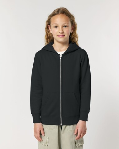 Mini Cultivator 2.0 - Der Iconic Kinder-Zip-Hoodie - Black - 3-4/98-104cm bedrucken, Art.-Nr. STSK182C00203