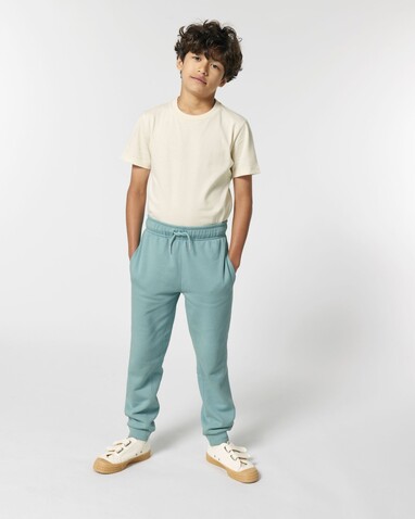 Mini Mover 2.0 - Die Iconic Kinder-Jogginghose - Teal Monstera - 5-6/110-116cm bedrucken, Art.-Nr. STSK183C06005