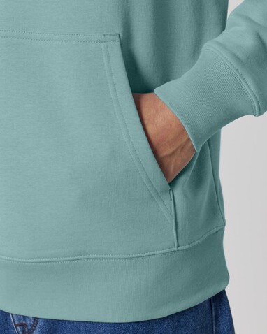 Archer - Der Unisex-Hoodie aus French Terry - Teal Monstera - M bedrucken, Art.-Nr. STSU011C0601M