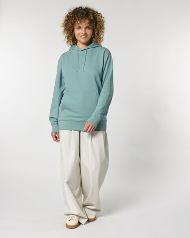 Archer - Der Unisex-Hoodie aus French Terry - Teal Monstera - L bedrucken, Art.-Nr. STSU011C0601L