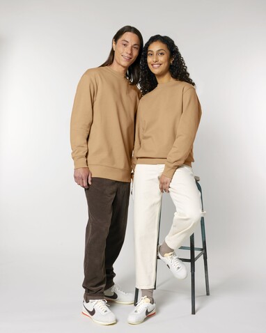 Changer 2.0 - Das Iconic Rundhals-Unisex-Sweatshirt - Latte - XL bedrucken, Art.-Nr. STSU178C1121X