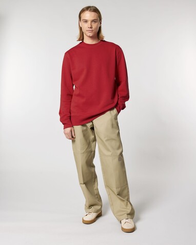 Changer 2.0 - Das Iconic Rundhals-Unisex-Sweatshirt - Red - L bedrucken, Art.-Nr. STSU178C0041L