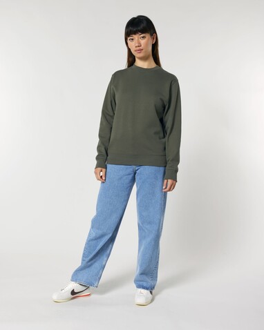 Changer 2.0 - Das Iconic Rundhals-Unisex-Sweatshirt - Khaki - XS bedrucken, Art.-Nr. STSU178C223XS