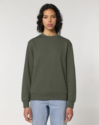 Changer 2.0 - Das Iconic Rundhals-Unisex-Sweatshirt - Khaki - M bedrucken, Art.-Nr. STSU178C2231M