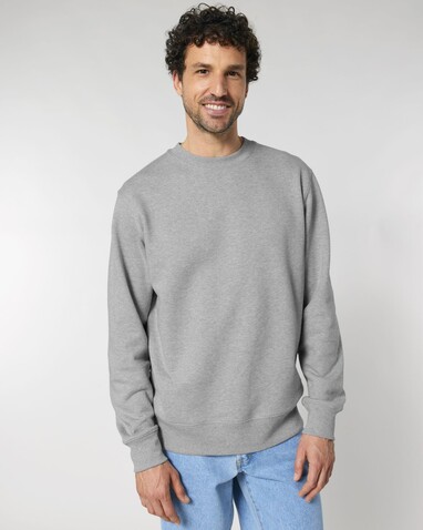 Changer 2.0 - Das Iconic Rundhals-Unisex-Sweatshirt - Heather Grey - XL bedrucken, Art.-Nr. STSU178C2501X