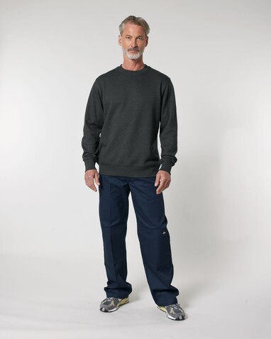 Changer 2.0 - Das Iconic Rundhals-Unisex-Sweatshirt - Dark Heather Grey - XL bedrucken, Art.-Nr. STSU178C6511X