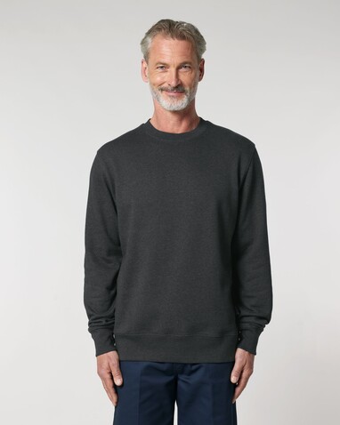 Changer 2.0 - Das Iconic Rundhals-Unisex-Sweatshirt - Dark Heather Grey - L bedrucken, Art.-Nr. STSU178C6511L