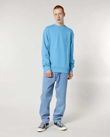 Changer 2.0 - Das Iconic Rundhals-Unisex-Sweatshirt - Aqua Blue - XS bedrucken, Art.-Nr. STSU178C145XS