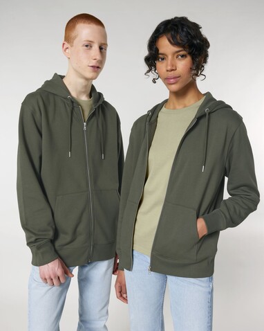 Cultivator 2.0 - Der Iconic Unisex-Zip-Hoodie - Khaki - S bedrucken, Art.-Nr. STSU179C2231S