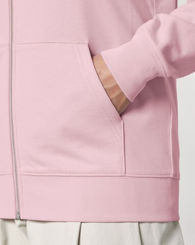 Cultivator 2.0 - Das Iconic Unisex-Zip-Thru-Hoodie-Sweatshirt - Cotton Pink - 3XL bedrucken, Art.-Nr. STSU179C0053X