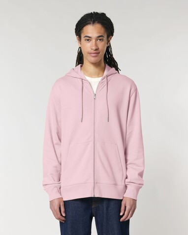 Cultivator 2.0 - Das Iconic Unisex-Zip-Thru-Hoodie-Sweatshirt - Cotton Pink - 3XL bedrucken, Art.-Nr. STSU179C0053X