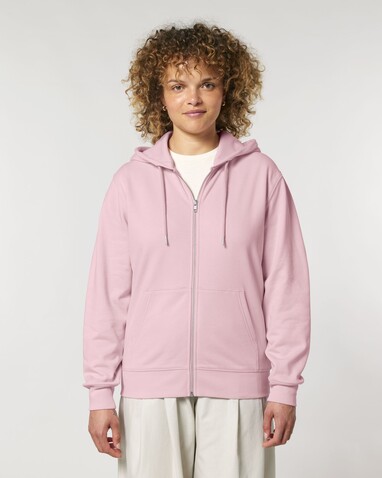 Cultivator 2.0 - Das Iconic Unisex-Zip-Thru-Hoodie-Sweatshirt - Cotton Pink - 3XL bedrucken, Art.-Nr. STSU179C0053X