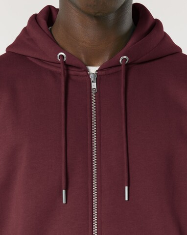 Cultivator 2.0 - Der Iconic Unisex-Zip-Hoodie - Burgundy - M bedrucken, Art.-Nr. STSU179C2441M