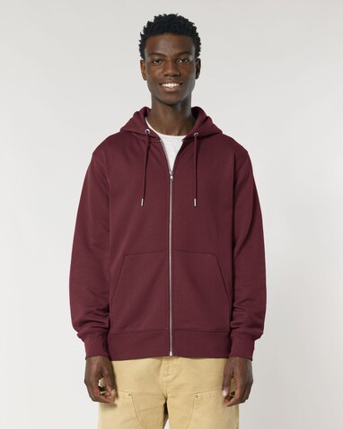 Cultivator 2.0 - Der Iconic Unisex-Zip-Hoodie - Burgundy - 5XL bedrucken, Art.-Nr. STSU179C2445X