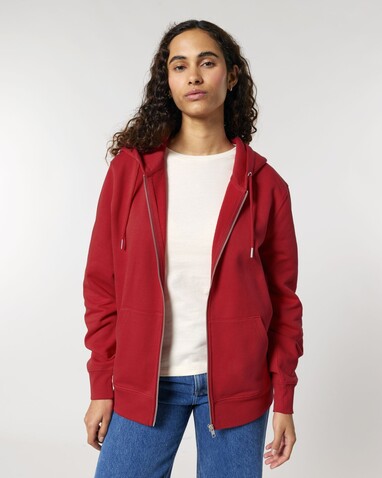 Cultivator 2.0 - Der Iconic Unisex-Zip-Hoodie - Red - XS bedrucken, Art.-Nr. STSU179C004XS
