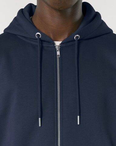 Cultivator 2.0 - Der Iconic Unisex-Zip-Hoodie - French Navy - S bedrucken, Art.-Nr. STSU179C7271S