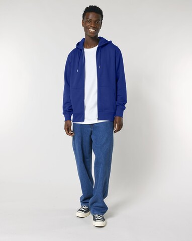 Cultivator 2.0 - Der Iconic Unisex-Zip-Hoodie - Worker Blue - L bedrucken, Art.-Nr. STSU179C0881L