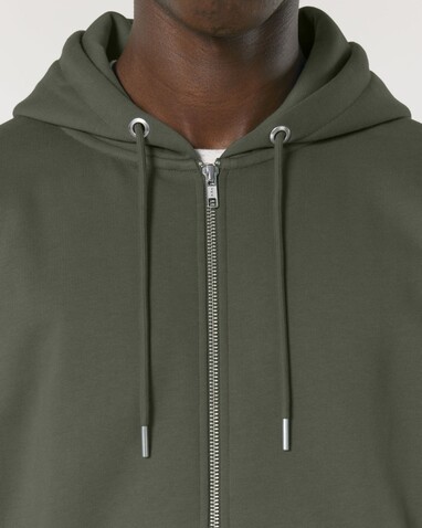 Cultivator 2.0 - Der Iconic Unisex-Zip-Hoodie - Khaki - S bedrucken, Art.-Nr. STSU179C2231S