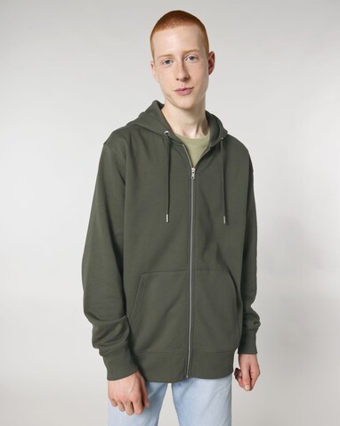Cultivator 2.0 - Der Iconic Unisex-Zip-Hoodie - Khaki - XL bedrucken, Art.-Nr. STSU179C2231X