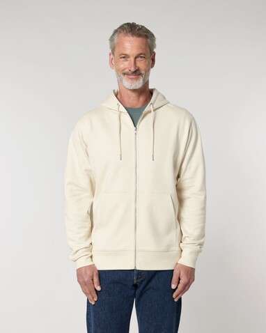 Cultivator 2.0 - Der Iconic Unisex-Zip-Hoodie - Natural Raw - L bedrucken, Art.-Nr. STSU179C0541L