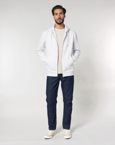 Cultivator 2.0 - Der Iconic Unisex-Zip-Hoodie - White - 5XL bedrucken, Art.-Nr. STSU179C0015X