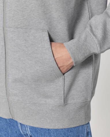 Cultivator 2.0 - Der Iconic Unisex-Zip-Hoodie - Heather Grey - XS bedrucken, Art.-Nr. STSU179C250XS