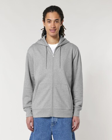 Cultivator 2.0 - Der Iconic Unisex-Zip-Hoodie - Heather Grey - XS bedrucken, Art.-Nr. STSU179C250XS
