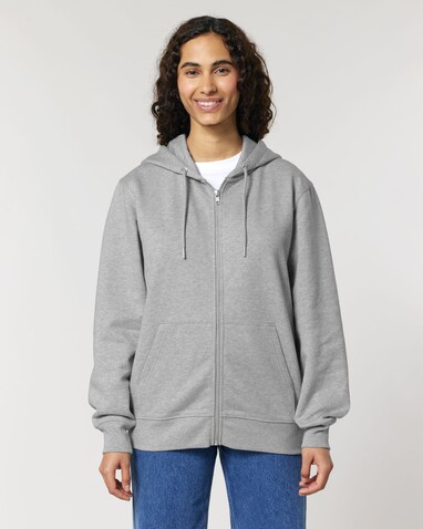 Cultivator 2.0 - Der Iconic Unisex-Zip-Hoodie - Heather Grey - XXS bedrucken, Art.-Nr. STSU179C2502S