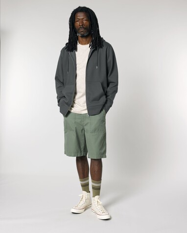 Cultivator 2.0 - Der Iconic Unisex-Zip-Hoodie - Anthracite - XL bedrucken, Art.-Nr. STSU179C2531X