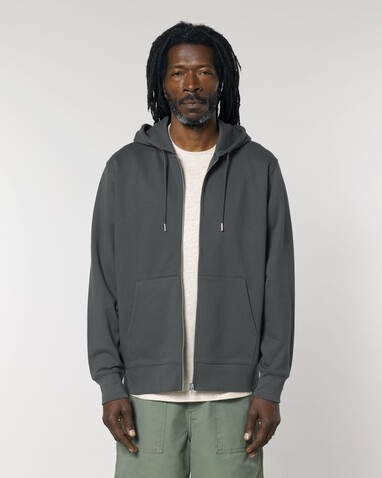 Cultivator 2.0 - Der Iconic Unisex-Zip-Hoodie - Anthracite - S bedrucken, Art.-Nr. STSU179C2531S
