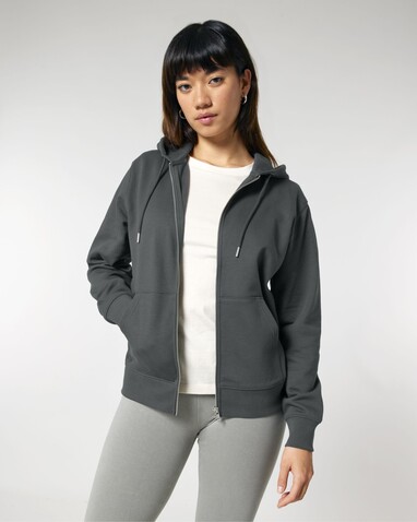 Cultivator 2.0 - Der Iconic Unisex-Zip-Hoodie - Anthracite - S bedrucken, Art.-Nr. STSU179C2531S