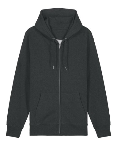 Cultivator 2.0 - Der Iconic Unisex-Zip-Hoodie - Dark Heather Grey - L bedrucken, Art.-Nr. STSU179C6511L