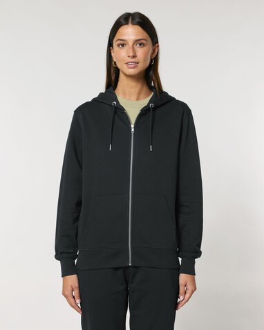 Cultivator 2.0 - Der Iconic Unisex-Zip-Hoodie - Black - S bedrucken, Art.-Nr. STSU179C0021S