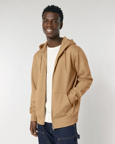 Cultivator 2.0 - Der Iconic Unisex-Zip-Hoodie - Latte - XL bedrucken, Art.-Nr. STSU179C1121X