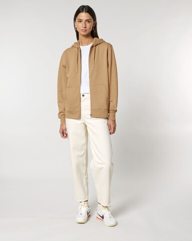 Cultivator 2.0 - Der Iconic Unisex-Zip-Hoodie - Latte - XS bedrucken, Art.-Nr. STSU179C112XS