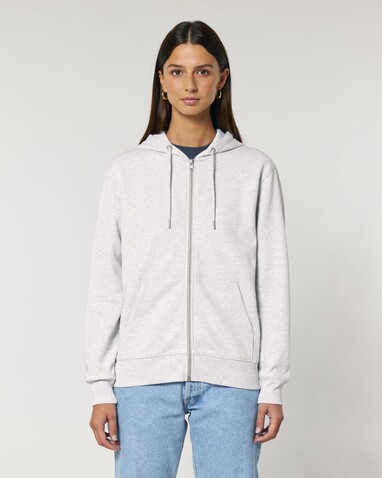 Cultivator 2.0 - Der Iconic Unisex-Zip-Hoodie - Cool Heather Grey - L bedrucken, Art.-Nr. STSU179C1461L