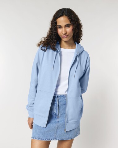 Cultivator 2.0 - Der Iconic Unisex-Zip-Hoodie - Blue Soul - M bedrucken, Art.-Nr. STSU179C1491M