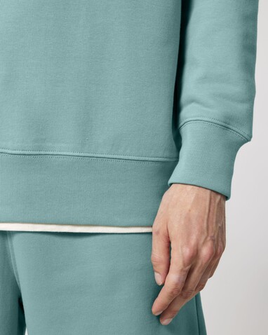 Matcher - Das Rundhals-Unisex-Sweatshirt aus French Terry - Teal Monstera - S bedrucken, Art.-Nr. STSU799C0601S
